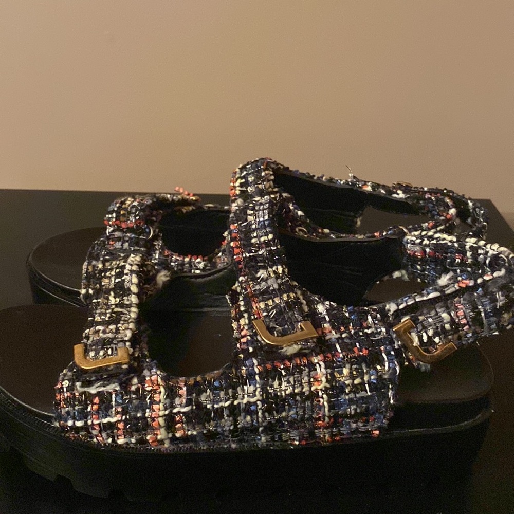 Woman’s Platform Multi Color Sandals - Picture 5 of 6